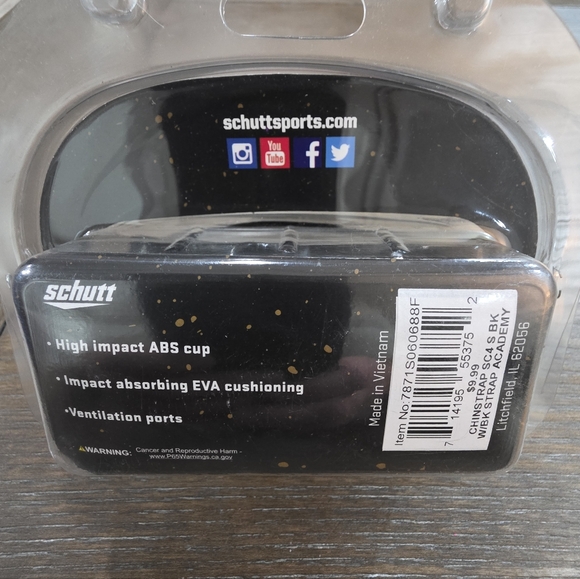 Schutt Youth SC4 Hardcup Chin Strap - Picture 2 of 3